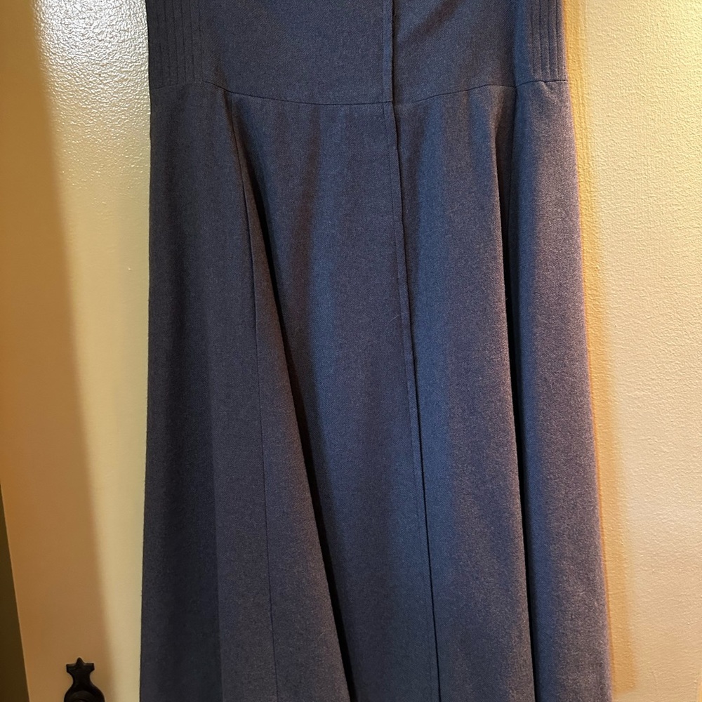 Chloé Wool Skirt High Waist A-Line Grey Minimalist Designer